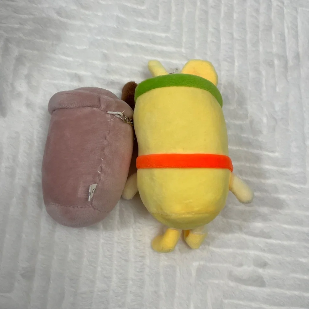 Plush Bubble‎ Tea Boba Tea Yellow Lemon Pink Keychain